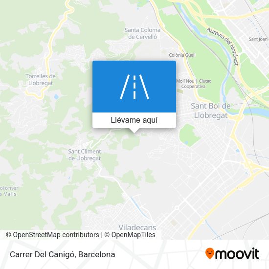 Mapa Carrer Del Canigó