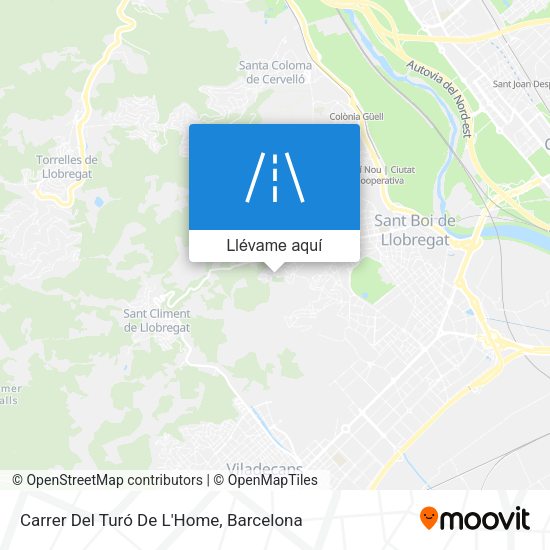 Mapa Carrer Del Turó De L'Home