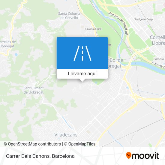 Mapa Carrer Dels Canons