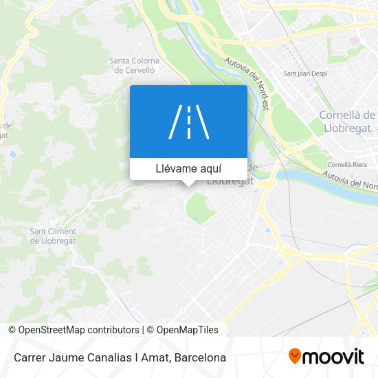 Mapa Carrer Jaume Canalias I Amat