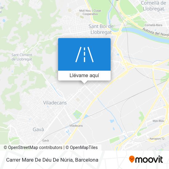 Mapa Carrer Mare De Déu De Núria