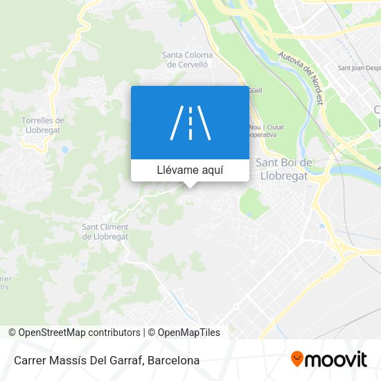 Mapa Carrer Massís Del Garraf