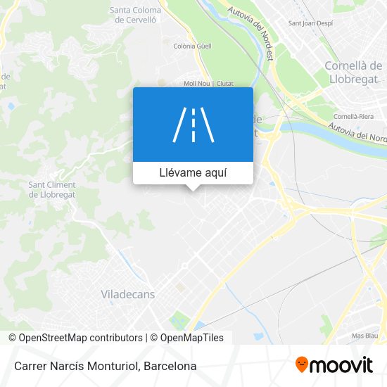 Mapa Carrer Narcís Monturiol