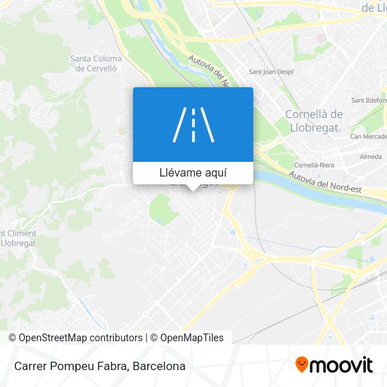 Mapa Carrer Pompeu Fabra