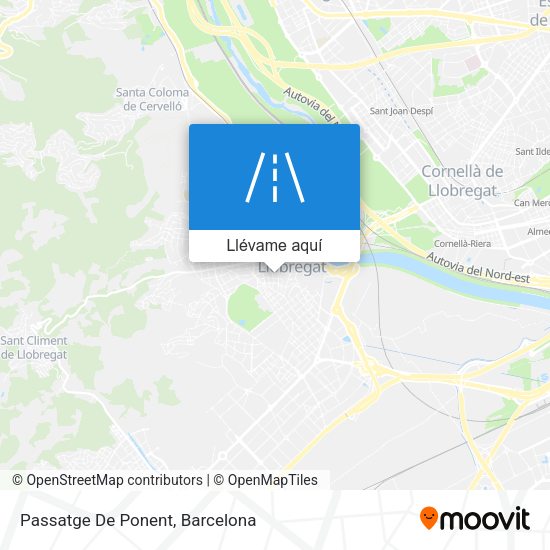 Mapa Passatge De Ponent