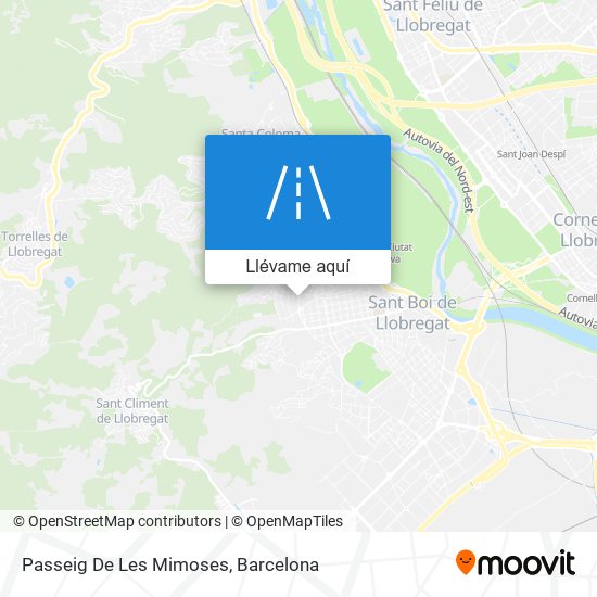 Mapa Passeig De Les Mimoses