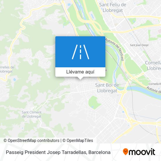 Mapa Passeig President Josep Tarradellas