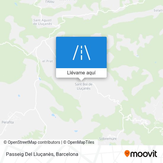 Mapa Passeig Del Lluçanès