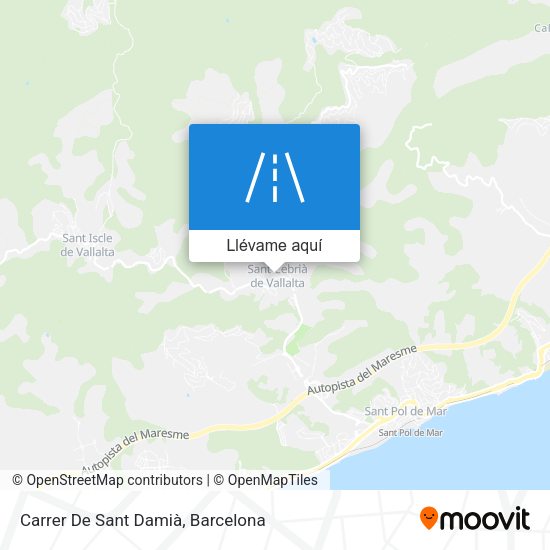 Mapa Carrer De Sant Damià