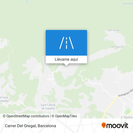 Mapa Carrer Del Gregal
