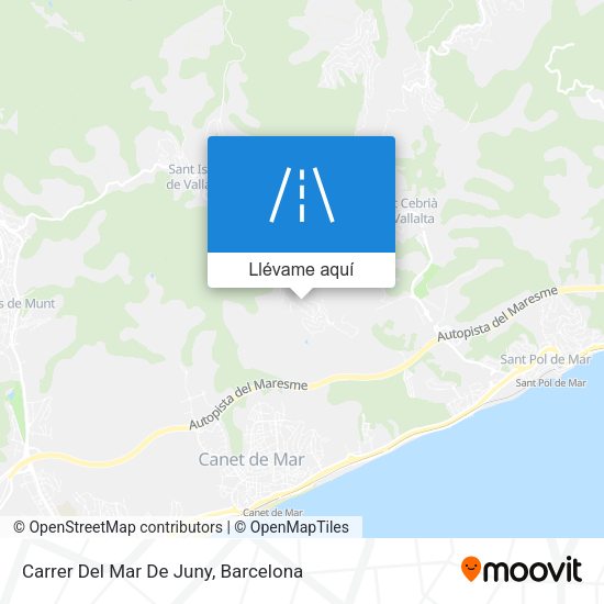 Mapa Carrer Del Mar De Juny