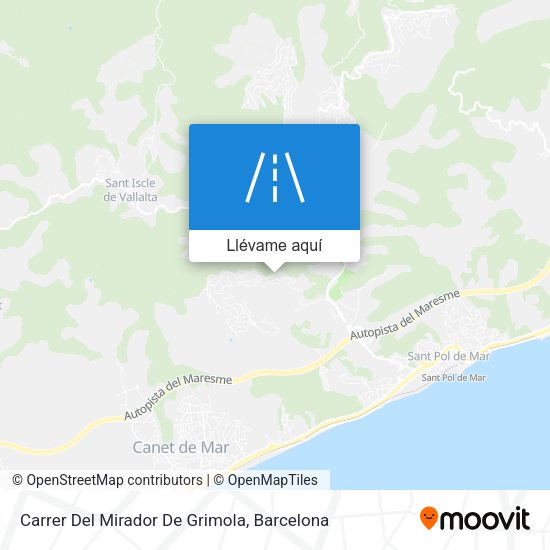 Mapa Carrer Del Mirador De Grimola