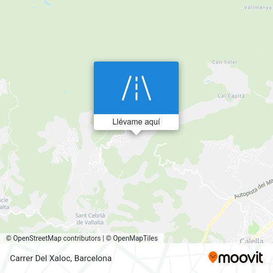 Mapa Carrer Del Xaloc