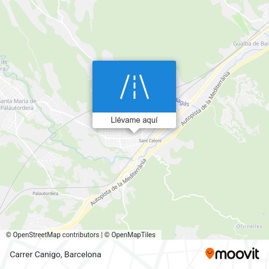 Mapa Carrer Canigo