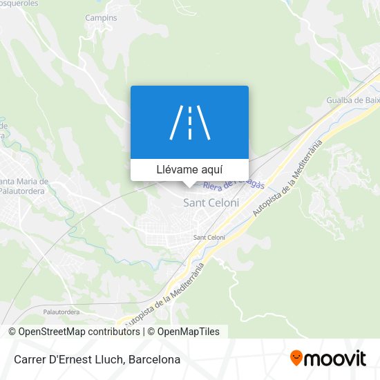 Mapa Carrer D'Ernest Lluch