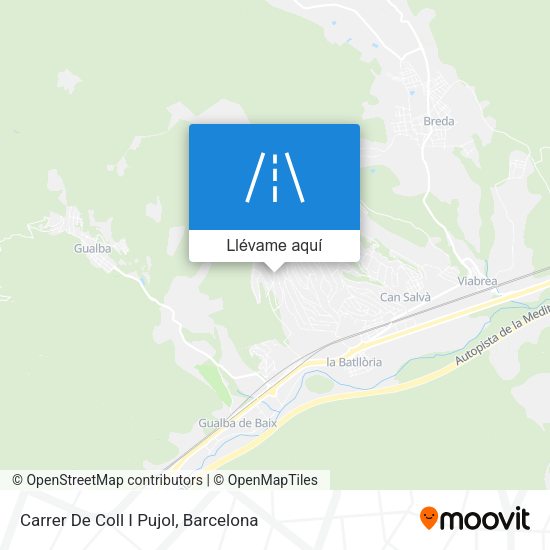 Mapa Carrer De Coll I Pujol