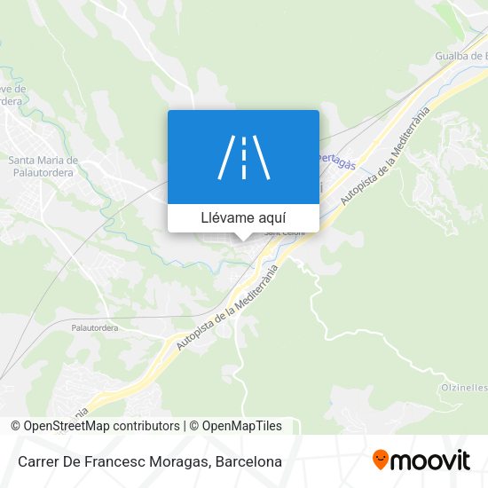 Mapa Carrer De Francesc Moragas
