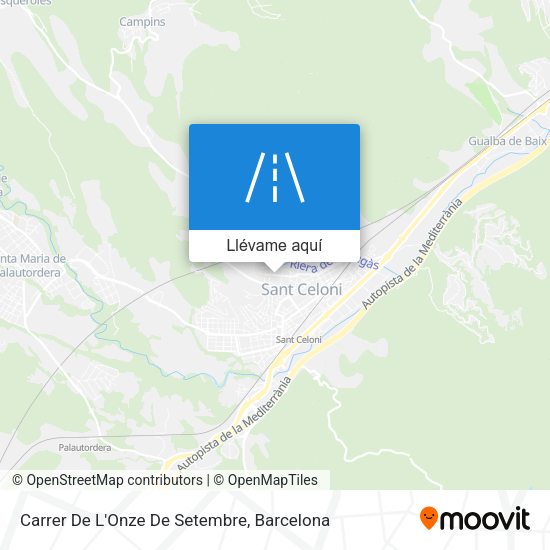 Mapa Carrer De L'Onze De Setembre