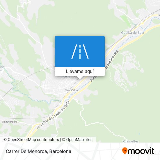 Mapa Carrer De Menorca