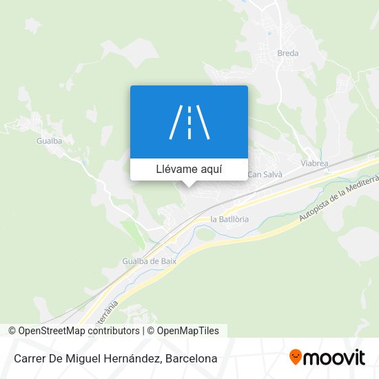 Mapa Carrer De Miguel Hernández