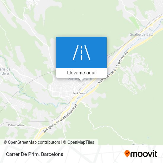 Mapa Carrer De Prim