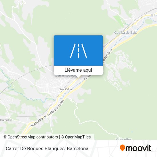 Mapa Carrer De Roques Blanques