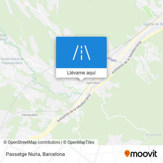 Mapa Passatge Nuria