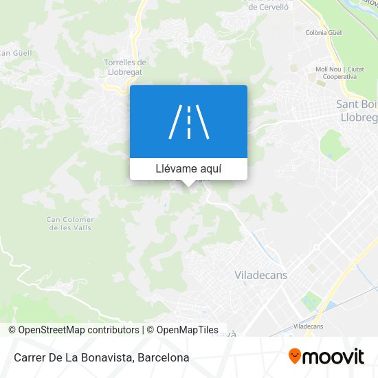 Mapa Carrer De La Bonavista