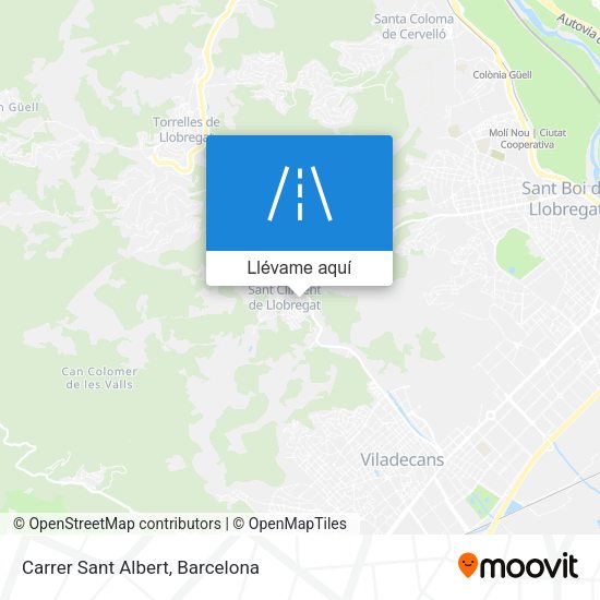 Mapa Carrer Sant Albert