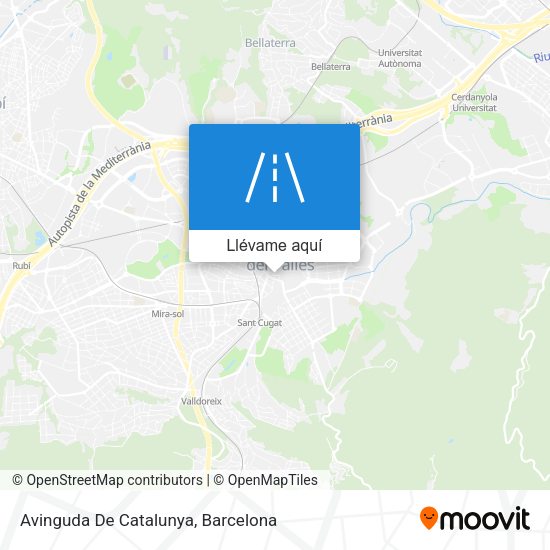 Mapa Avinguda De Catalunya