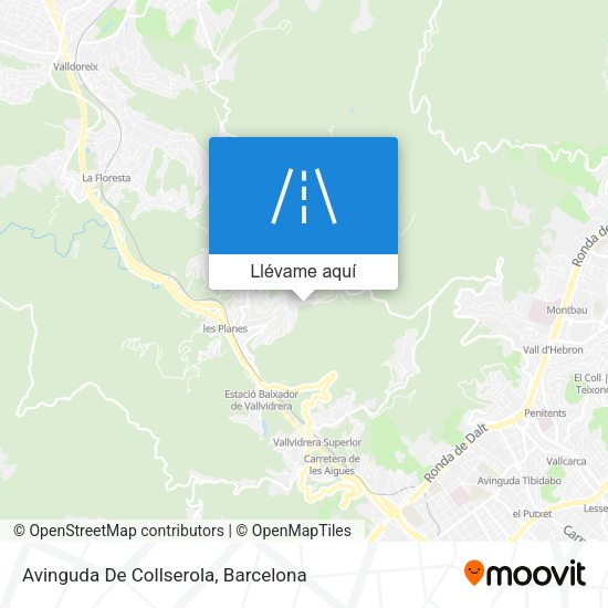 Mapa Avinguda De Collserola