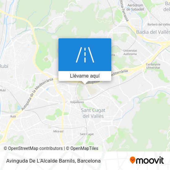 Mapa Avinguda De L'Alcalde Barnils