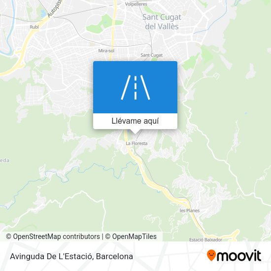 Mapa Avinguda De L'Estació