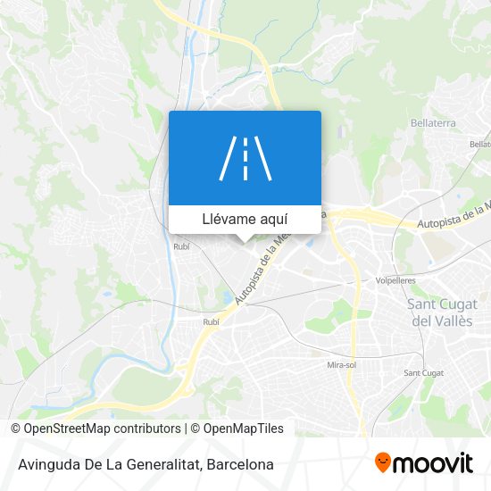 Mapa Avinguda De La Generalitat