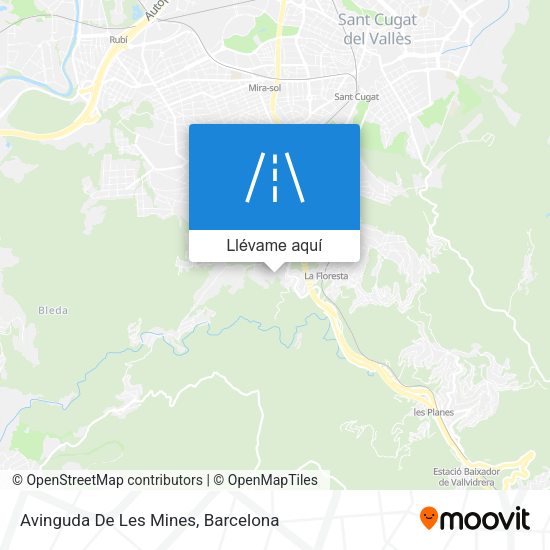 Mapa Avinguda De Les Mines