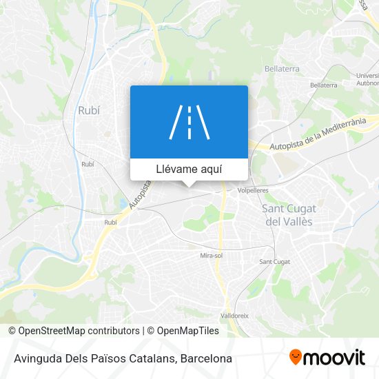 Mapa Avinguda Dels Països Catalans