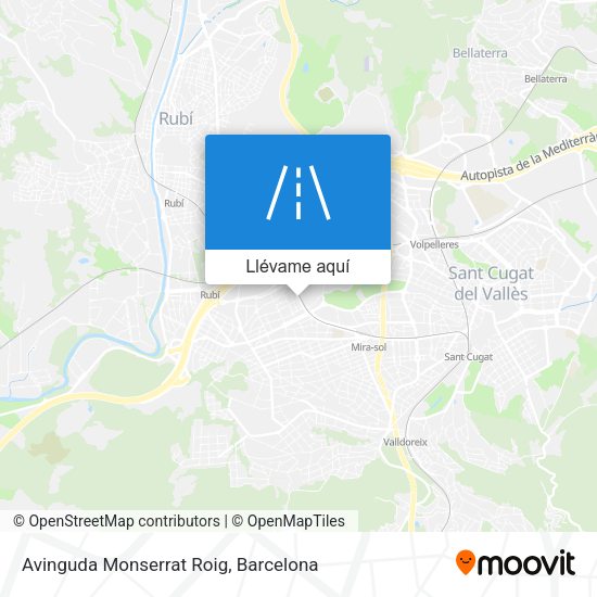 Mapa Avinguda Monserrat Roig