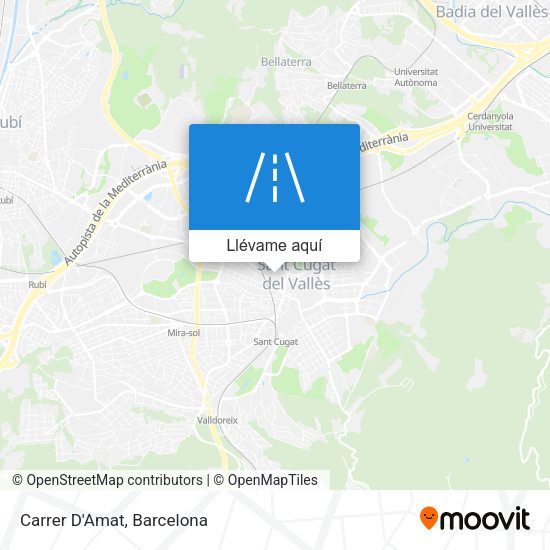 Mapa Carrer D'Amat