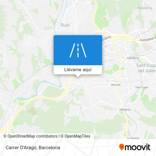 Mapa Carrer D'Aragó
