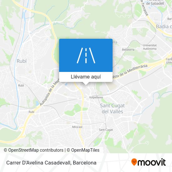 Mapa Carrer D'Avelina Casadevall