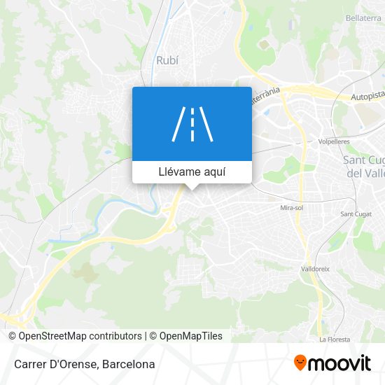 Mapa Carrer D'Orense
