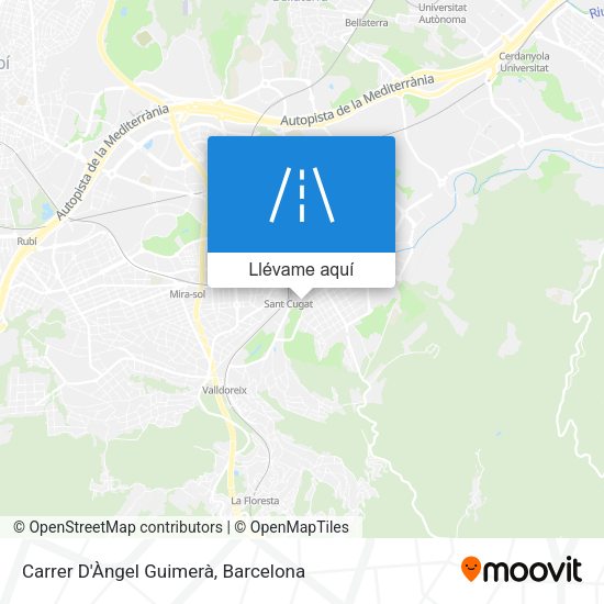 Mapa Carrer D'Àngel Guimerà