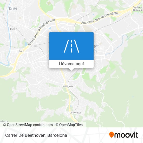 Mapa Carrer De Beethoven