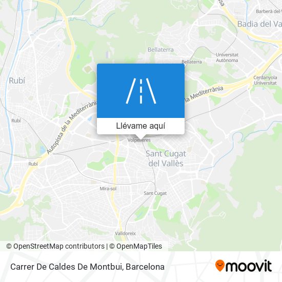 Mapa Carrer De Caldes De Montbui