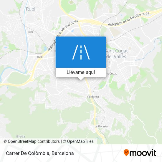 Mapa Carrer De Colòmbia
