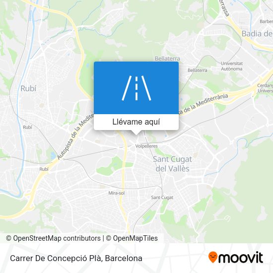 Mapa Carrer De Concepció Plà