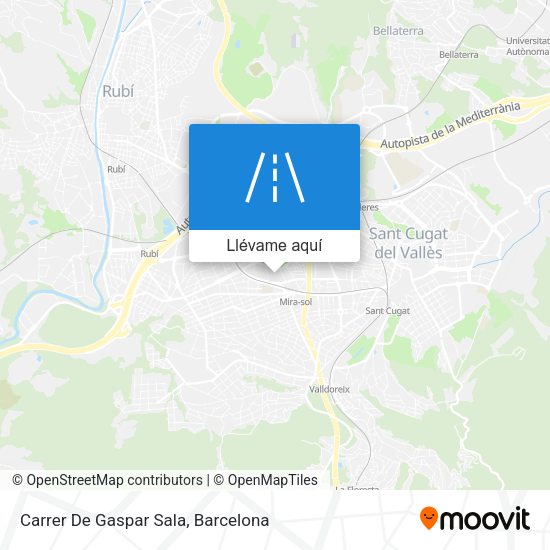 Mapa Carrer De Gaspar Sala