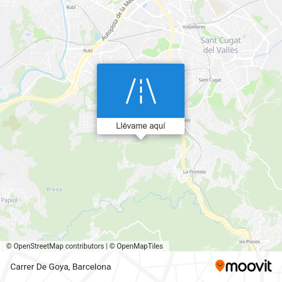 Mapa Carrer De Goya