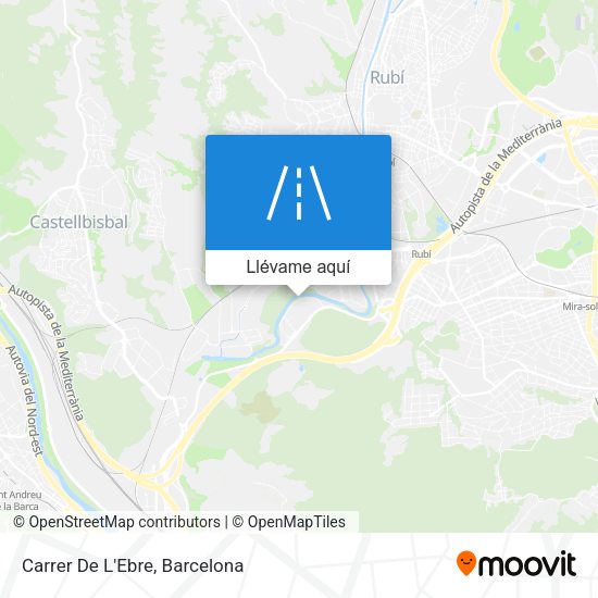 Mapa Carrer De L'Ebre