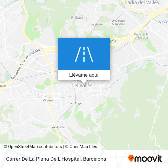 Mapa Carrer De La Plana De L'Hospital
